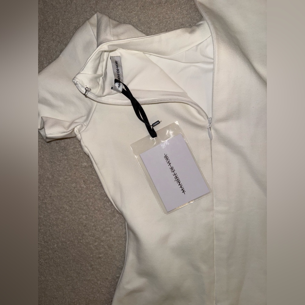 Maniere De Voir Cream Jumpsuit